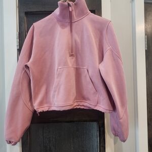 lululemon athletica Pink Quarter-Zip Sweater